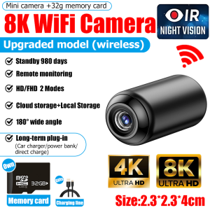 ⚡ 24 hours delivery ⚡ 8K HD spy camera cctv camera for home spy hidden mini camera mini camera spy hidden cam hidden camera security camera cctv camera outdoor