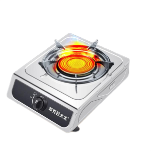 Gas Stove Single Infrared Burner Tempered Glass Heat Resistant Design