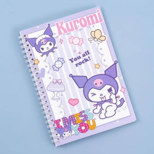 Sanrio A5 60 Pages Cartoon Coil Notebook Cute Mymelody Kuromi Cinnamoroll Sketchbook Diary