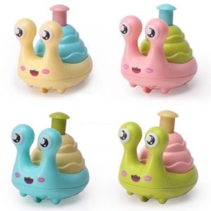 Mainan Edukasi Anak Siput Berjalan Happy Snail Di Tekan Bisa Jalan