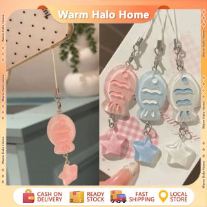 3pcs/set Sparkling Taiyaki Star Keychain Cute Fish Phone Charm Couple Backpack Phone Pendant