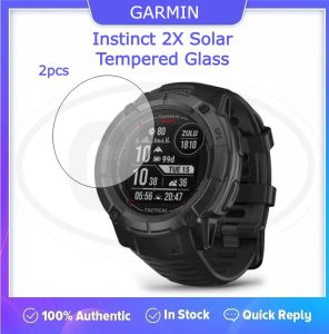 [2pcs] Garmin Instinct 2x Solar Screen Protector HD Tempered Glass