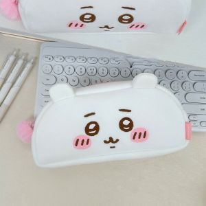 Ins Chiikawa Pencil Case Soft Plush School Stationary Cartoon Hachiware Usagi Big Capacity Pen Bag for Student Kawaii Stationary