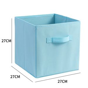 Foldable Storage Box Clothes Organizer Cloth Container Basket with Handle Fabric Folding Storage Box Cabinet