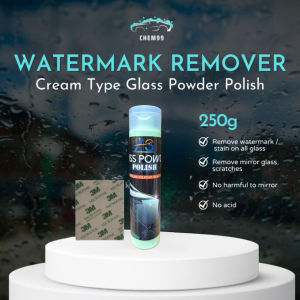 Glass Powder Polish & Watermark Remover (Cream Type) Watermark Cermin Depan Remover Stain Glass Powder Polishing