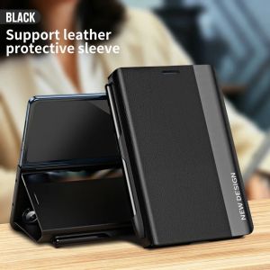 PU Leather Flip Phone Case For Samsung Galaxy Z Fold 8 7 6 5 4 Ultra 5G Built-in S Pen Slot with Stylu Kickstand Full Cover