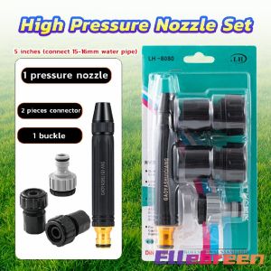 High Pressure Nozzle Garden Hose Spray Nozzle Jet Water Pressure Power Spray Nozzle Carwash Set
