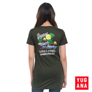 YUGANA - PROJECT Dress Lilac Wanita Lengan Pendek