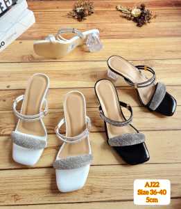 NEW ARRIVAL ABBUSHOES AJ 22 hak kaca premium permata import zayana 5cm
