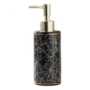 300ml Marble Ceramic Refillable Soap Dispenser Bottle Refillable Pump Bottle Container for Shampoo & Hand Sanitizer