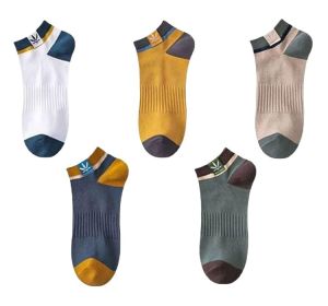 Mens Cotton Short Socks Sports Socks Boat Socks Sweat Absorbent Low Top Short Socks