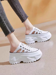 Sneakers 365 COD 2434 Sandal Selop Tali Tapak Tebal Tinggi Sandal Wanita