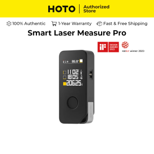 HOTO Laser Measuring PRO Hardware Tool 50m Distance LED Display Rechargeable USB-C