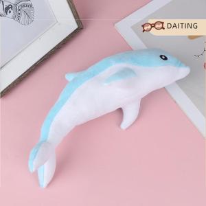 DAITING Đồ chơi nhồi bông hình cá heo đáng yêu mới 30cm Búp bê thú nhồi bông mềm dễ thương Đồ trang trí sofa