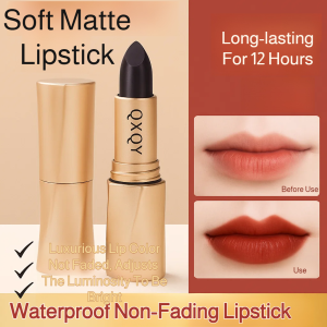 Weightless Velvet Lipstick Velvet Matte Lipstick Long-Lasting Non-Stick Cup Waterproof Moisturizing & Highly Pigmented