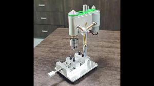 btnx Micro Electric Bench Drill for DIY & Precision Work - Compact Desktop Drilling Machine with Vise 9T1N6
