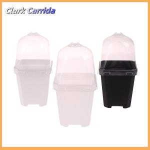 [Clark Carrida] 5 chậu hoa hình vuông nhỏ có mái vòm độ ẩm chậu trồng cây giống