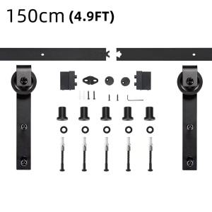 4.9FT/6FT/6.6FT/8FT Carbon Steel Rustic Interior Sliding Wood Barn Door Hardware -3 years warranty- not Sell Door