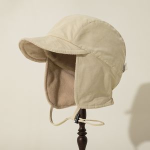 HEFEI ป้องกันหู หมวกปิดหู หมวกฤดูหนาว ป้องกันลม หมวกบอนเน็ต หมวกเล่ยเฟิง หนาและอบอุ่น หมวกนักบินกำมะหยี่ ผู้ชาย ผู้หญิง