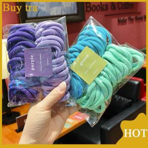 [Buytra] 50pcs Set Elastic Hair Bands Girls Hair Accessories Colorful Nylon Headband Kids Scrunchie Gift