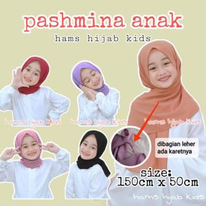 promo pashmina anak karet 2-10thn