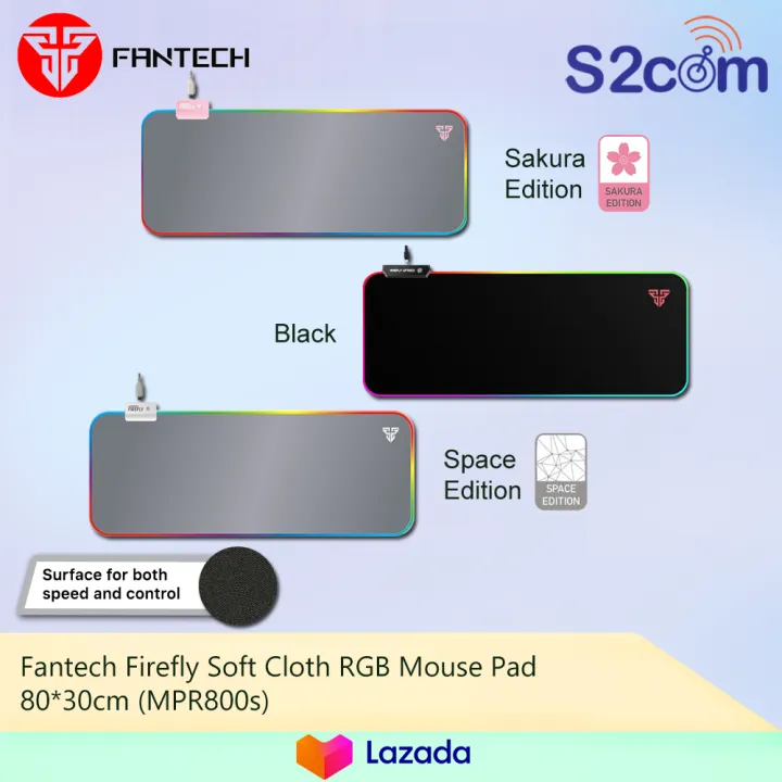 Fantech Firefly Soft Cloth RGB Mouse Pad 80*30cm (MPR800s)