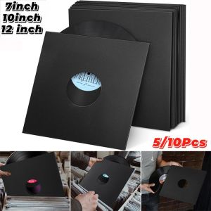 LUZMAR Kraft Paper Vinyl Record LP Jackets 7/10/12 Inch Black Cardboard Vinyl Record Covers Record Jacket