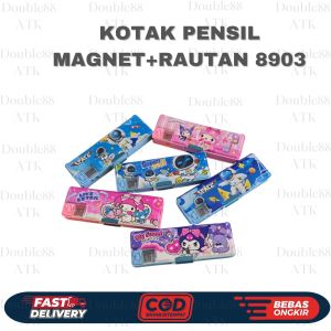 Kotak Pensil Magnet Kuromi KT 8903 Plus Serutan Melody Astronot