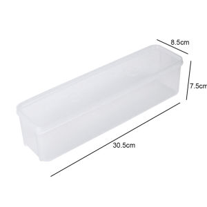 Kitchen Noodle Spaghetti Rectangular Storage Box Household Cereal Preservation Case with Cover Food Grade Plastic Container