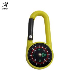 DP👓🧤🎾 Đa chức năng ngoài trời Keychain Mini la bàn leo núi vòng chìa khóa Snap móc Cắm Trại Đi Bộ Đường Dài công cụ đi bộ đường dài hàng hóa