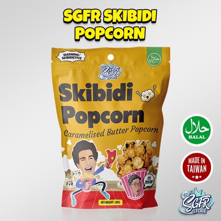 Skibidi Popcorn | Caramelised Butter 🇹🇼 (80g) | Lazada Singapore