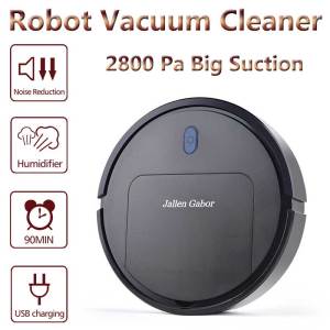Robot Vacuum and Mop Combo Wet & Dry Mop with 2800Pa Ultra-Strong Suction Low Noise Advanced Obstacle Avoidance Robotic Vacuum Cleaner for Home Pet Hair Floor Daily Cleaning