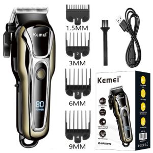 Kemei KM-PG1990 Hair Clipper For Men Trimmer Barber Razor Shaver Rechargeable Haircut Machine Original Heavy Duty