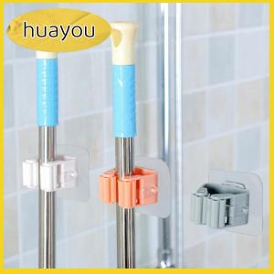 huayou ที่แขวนไม้กวาดไม้ถูพื้นติดผนังที่แขวนไม้กวาดที่แขวนไม้กวาดที่แขวนในห้องน้ำชั้นเก็บของในห้องน้ำ