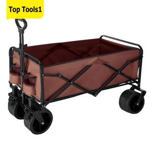 Portable Camp Car Large Capacity Extended Picnic Trolley Swivel Wheels Multifunction Camper Cart for Food Water Carrying
