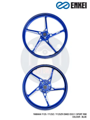 YAMAHA Y125 Y125Z Y125ZR 125Z 125ZR ENKEI 511 5 BATANG KAKI SPORT RIM 5 LEG 140 x 160 x 17