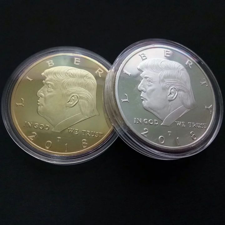 Gold Coin American 45th President Donald Trump Coin US White House The ...