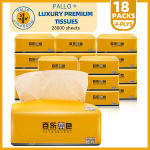 PAILO 18 Packs Large Pumping Tissue Household Large Packaging Pumping Tissue Whole Box Napkin Tissue