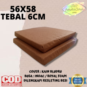 UKURAN 56X58 TEBAL 6CM ALAS DUDUK KURSI KAIN BLUDRU