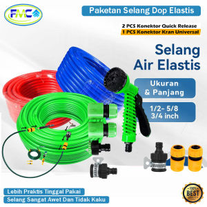 Paket Selang Air Semprotan Cuci Motor Mobil Siram Tanaman Selang Air 1/2 Inch 5/8 inch Panjang 5 Meter 10 Meter 15 Meter 20 Meter Paketan Selang Plus Semprotan