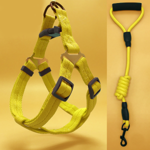 Dog traction rope large medium and small dogs Teddy Bear Golden Fur pet chest harness extended dog