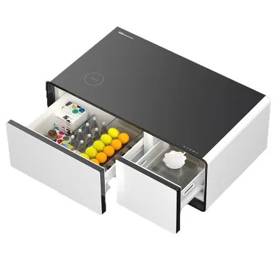 Pliester smart coffee table refrigerator small living room coffee table wireless charging multifunctional integrated coffee table