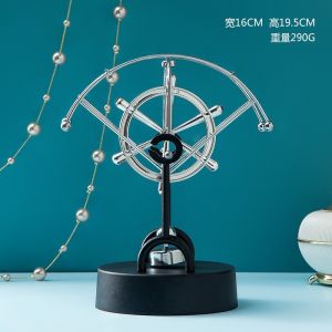 Large Three-Linked Perpetual Motion Device Electromagnetic Pendulum Tree-Shaped Newton Pendulum Rotating Swing Stress Relief Office Desk Decoration