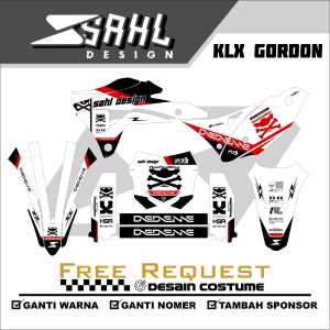 Striping Stiker Motor KLX GORDON Fullbody Stiker Decal KLX GORDON
