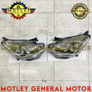 HEADLAMP HEAD LAMP LAMPU BESAR UTAMA HEAD LAMP NEW TOYOTA AGYA DAIHATSU AYLA TRD SPORTIVO 2017 2018 2019 2020 2021 2022 ORIGINAL MERK DMAC D-MAC D MAC
