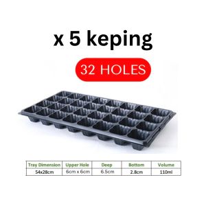 Neugro Dulang Plag Kebun Dulang Semaian Dulang Benih 21/32/50/72/105/128 Lubang Neugro Gardening Seedling Tray Seed Tray Deep Holes 种植养穴盘 育苗盆