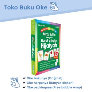 Flashcard Golden Age Kartu Balita Mengenal Huruf dan Angka Hijaiyah Full Color