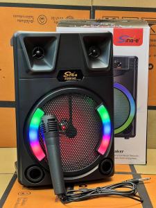 ลำโพงบลูทูธ ZQS8145 ดอก8นิ้ว  รองรับ AUX TF USB แถมไมค์สาย ปรับปิดไฟได้ ลำโพงบลูทูธไร้สาย ลำโพงที่เสียงดีๆ ลำโพงแบบพกพา