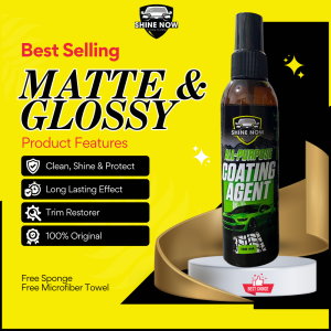 Armor Wax Coating Agent - Matte & Glossy Motorcycle Polish & Protectant Bundle with Microfiber Towel