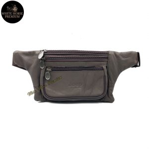 Genuine Leather Thin Waist Bag Travel Casual Pouch Bag Men Chest Bag Dada Crossbody Beg Pinggang Kulit Lelaki